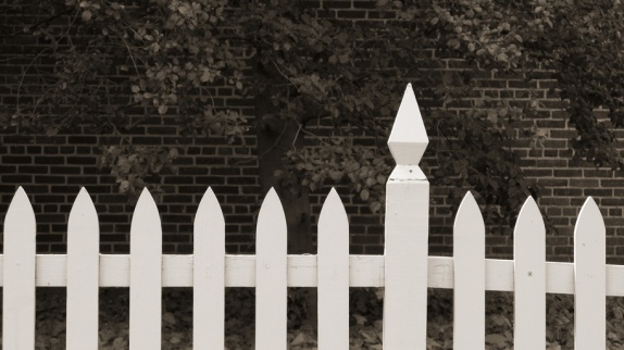 30 White fence, 2007 - click to return